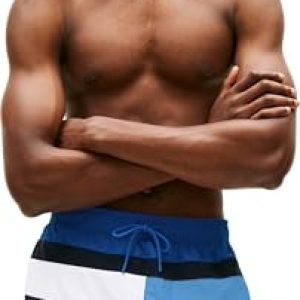 PROMOCIÓN: Tommy Hilfiger Bañador Hombre Medium Drawstring con Bolsillo Trasero, Azul , L en promoción