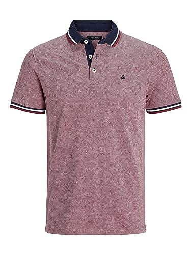 PROMOCIÓN: JACK & JONES Jjepaulos Polo Ss Polo, Hombre, Rio Rojo, XXL con descuento