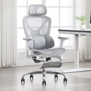 PROMOCIÓN: Ya-Home Silla Escritorio Ergonómica Silla Ofcina de Malla con Ruedas,Gris con oferta