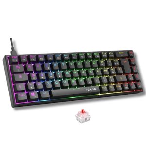 DESCUENTO: The G-Lab Keyz Titanium – Teclado Mecánico Gaming 65% Negro ES con descuento