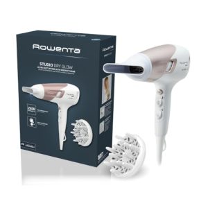 DESCUENTO: Rowenta Studio Dry CV5830 Secador de pelo 2300 W, Tecnología Effiwatts, 6 ajustes de velocidad/temperatura, Termocontrol, generador iónico, aire frío, difusor, cable 1.8 m, Blanco con oferta