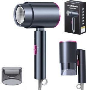 OPORTUNIDAD: AIUNAOM secador pelo viaje plegable, 2000W secador pelo profesional de secado rápido con botón de aire frío y caliente, secador plegable, ideal para casa y salón al mejor precio