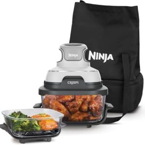 REBAJADO: Ninja CRiSpi, Freidora de Aire Portátil, 3,8L y 1,4L, Blanco, FN102EU al mejor precio