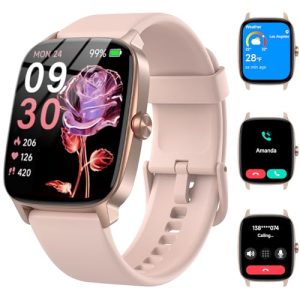 PROMOCIÓN: Reloj Inteligente Mujer Hombre con Llamadas y Voz AI, 1.85» Smartwatch con Whatsapp Notificación, Pulsómetro/SpO2/Sueño/Podómetro, 110+ Modos Deportivos, Impermeable IP68 para iOS/Android al mejor precio