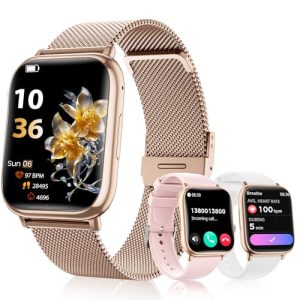 PROMOCIÓN: SLOKSFil Reloj Inteligente Mujer con Llamadas, 1,83” HD Smartwatch Mujer, con Frecuencia Cardíaca, SpO2, Presión Arterial, Sueño, IP68, 120+Deportes Fitness, para iOS Android | Oferta Amazon