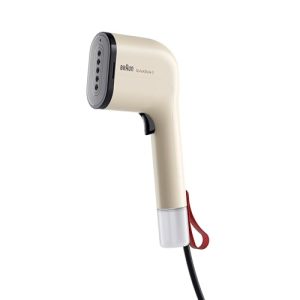 REBAJADO: Braun QuickStyle 3 – Plancha de Vapor Vertical Compacta y Ligera con Calentamiento Rápido, Vapor 20g/min, Depósito Extraíble 70ml, Funda Resistente al Calor, Beige con descuento