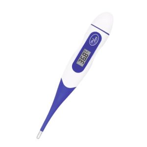 ¡GRAN PRECIO! KFT-03 -Termómetro Digital de Punta Flexible – Lectura Rápida LCD, Alarma de Fiebre, Alta Precisión ±0,1°C, Impermeable IPX6 – Termómetro Médico para Axila, Oral y Rectal con oferta