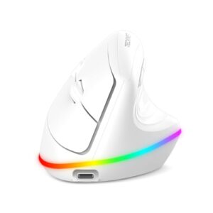 OFERTA: TECKNET Ratón Inalámbrico Ergonómico, Vertical Inalámbrico Recargable, + 2,4 GHz, Ratón Silencioso, 4800 dpi Ajustables, 6 Botones, RGB, Compatible con PC/Windows/Mac en promoción
