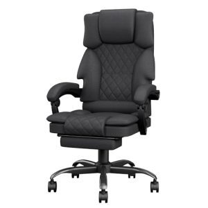 ¡GRAN PRECIO! Submi Silla de Oficina Ergonómica con Reposapiés de Tela, Silla Escritorio de Altura Regulable Silla de Escritorio, Silla Oficina para Oficina en Casa con Respaldo Ajustable, Silla Gaming, Gris Oscuro con oferta