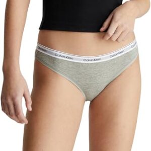 DESCUENTO: Calvin Klein Braguita Tipo Bikini Mujer con Logotipo en la Cintura, Gris , S al mejor precio