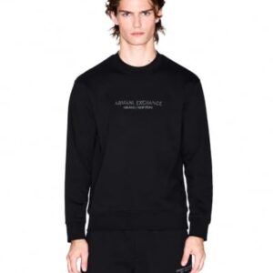 PROMOCIÓN: Armani Exchange Long Sleeve, Front On Tone Logo Camiseta de Chándal, Negro, XS Hombre, Negro, XS en promoción