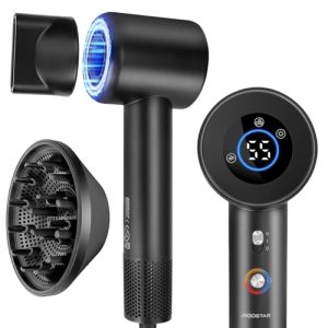 OFERTA: Secador de Pelo iónico con Difusor, Secado Rápido con Pantalla LCD 1600W con descuento