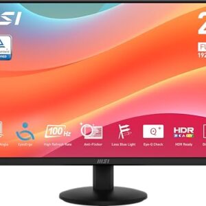 TOP VENTAS: MSI Pro MP242L Monitor de 23,8″ FHD para Oficina: Panel IPS de 1920 x 1080, 100 Hz, 4 ms, EyesErgo Tech, inclinación Ajustable, HDR Ready – Negro con descuento