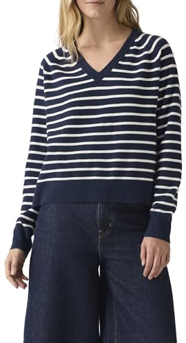 DESCUENTO: Levi'S Tara Supersoft Parisienne - Jersey de Cuello Redondo, Parisienne Stripe PE, XS en promoción