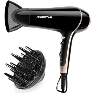 DESCUENTO: Aigostar Secador de Pelo Profesional 2400W Iónico con Difusor para Rizado al mejor precio
