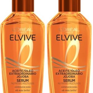 TOP VENTAS: L’Oréal Paris Aceite Tratamiento Sublimador Para El Cabello, Para Todo Tipo de Pelos, Elvive Aceite Extraordinario de Jojoba, 100 ml rebajado hoy