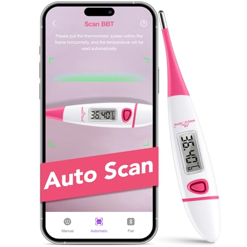 OFERTA: Termómetro Basal de Fertilidad Easy@Home: Termómetro Basal Digital para Medir Tempertura Basal Corporal & Predecir su Ovulación, Monitor de su Ventana de Fertilidad con la APP Premom con descuento