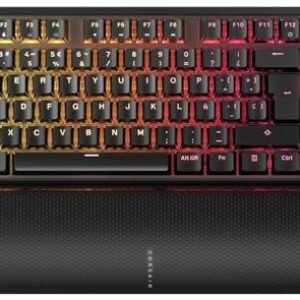 CHOLLO: CORSAIR K70 PRO TKL RGB Teclado para Juegos con Cable Magnético-Mecánico – Interruptores Ajustables MGX Hyperdrive Pre-Lubricados, SOCD y Disparo Rápido Simultáneos, 8.000 Hz, – Negro