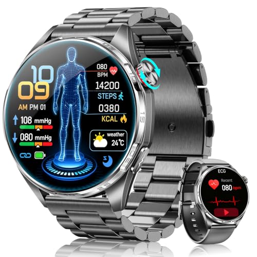 OPORTUNIDAD: FOSMET Nuevo Reloj Inteligente Hombre con ECG/HRV/BMI, Android iOS Negro rebajado hoy
