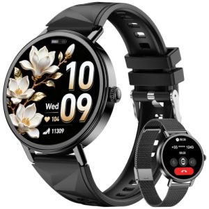 PROMOCIÓN: Blackview Reloj Inteligente Mujer con Pulsómetro, Oxímetro, Monitor Sueño, 1.26″ Smartwatch Mujer con Llamadas, Whatsapp Notificación, Pulsera Actividad – 100+ Modos Deportivos, Podómetro, 2 Correas con oferta