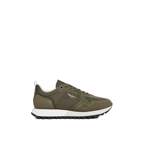 REBAJADO: Pepe Jeans Tenis ARI Soft M para Hombre, Verde Caqui Verde, 45 EU con descuento