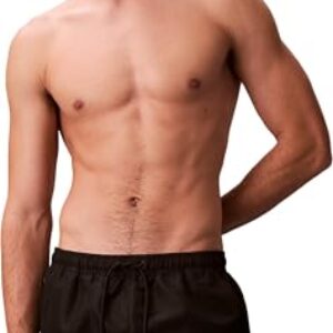 OPORTUNIDAD: Calvin Klein Bañador Hombre Short Drawstring con cordón Ajustable, Negro , L con oferta