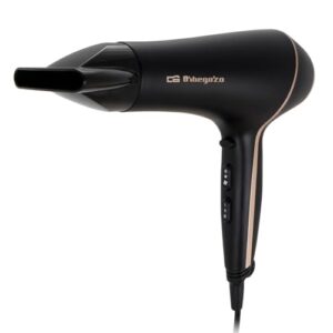 PROMOCIÓN: Orbegozo SE 2065 Secador de Pelo, 2000 W, Negro | 2 velocidades, 3 niveles de temperatura, golpe de aire frío para fijar el peinado, concentrador y difusor incluidos. en promoción