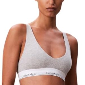 CHOLLO: Calvin Klein Bralette Mujer Unlined Triangle Tirantes Ajustables, Gris , S al mejor precio