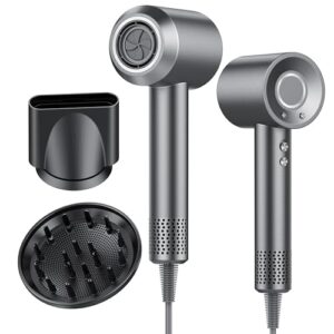 DESCUENTO: Secador de Pelo, Secador Pelo Profesional Iónico Portátil 160000 RPM, Secado Rápido, 500M Iones, Control de Temperatura, Con Difusor Magnético y Boquilla, 4 Niveles de Temperatura y 3 Velocidades | Oferta Amazon