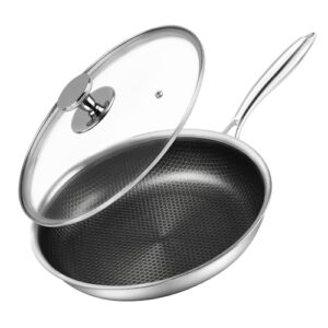 DESCUENTO: Innerwell Sartén antiadherente Profi 24 cm con tapa, Sartén acero inoxidable para Inducción, revestimiento alveolar resistente a los arañazos, Sartén universal, apta horno y lavavajillas, sin PFOA | Oferta Amazon