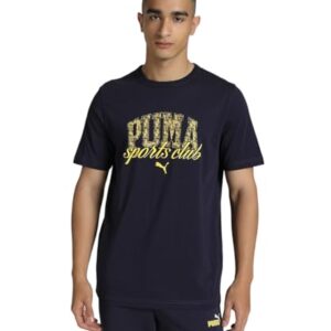 CHOLLO: PUMA Class Graphic tee, Camisetas Unisex Adulto, New Navy, S con oferta