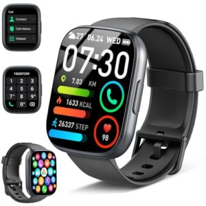 OFERTA: Reloj Inteligente Hombre Mujer, 1.95″ Smartwatches Reloj Deporte con Funciún Llamadas y Mensajes , 110+ Deportivos SmartWatch con Podómetro/Pulsómetro/Monitor de Sueño, IP68 Pulsera Actividad al mejor precio