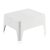 SP Berner – Mesa Auxiliar Alaska – Ligera, Apilable y Resistente – Uso Exterior – Con Cajón de Almacenaje – Fabricada en España con Plástico Reciclado – 58 x 48 x 30 cm – Blanca