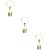 Vaguelly 3piezas Llavero De Pistón De Motor Metálico Dorado Accesorio Creativo Para Bolso Decoración De Llaves De Coche Original Para Fiestas y Ocasiones Especiales