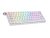 Ranked N60 Nova 60% | Teclado Mecánico Hotswap | 62 Teclas LED RGB Multicolor Retroiluminadas para PC/Mac Gamer | Diseño francés AZERTY ISO FR (Blanco, Kailh Box Jade)