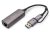 DIGITUS Adaptador de Red USB – 2,5 Gbit/s – RJ45 a USB-C 3.1 – Incl. Adaptador Tipo A – Full Duplex – Auto MDI-X – Gris