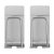 Amosfun Soporte Cepillo De Dientes De Acero Inoxidable Montado En Pared Autoadhesivo Sin Taladro Organizador Baño Compatible con Cepillos Eléctricos Y Manuales 3.11X1.57X1.10 Pulgadas