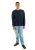 OPORTUNIDAD: Tommy Jeans Camiseta de Manga Larga Mujer Slim Chest Linear de algodón, Azul , S | Oferta Amazon