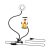 Uonlytech Luz De Relleno con Anillo De Luz Led Soporte para Teléfono Inteligente Regulable para Fotos, Video y Fotografía para Streaming En Casa