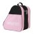 Zoegneer Bolsa para patines de ruedas, tela Oxford y bolsa de patinaje sobre hielo de polipropileno para guardar patines de ruedas, patines y patines de hielo, 41 x 25 x 39 cm (rosa)