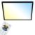 BRILONER – Lámpara de techo LED CCT, retroiluminada, ultraplana, regulable, control remoto, IP20, 3000 lúm, 42x42cm, blanco cálido, negro