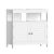VASAGLE Mueble Bajo Lavabo, Mueble de Baño, Armario Bajo Lavabo, con 2 Puertas de Lamas, Mucho Almacenamiento, Estilo Moderno, 30 x 60 x 60 cm, Blanco BBC02WT