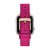Michael Kors Correa de piel o PVC para mujer, compatible con Apple Watch de 38 mm/40 mm/41 mm, Rosa