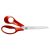 Fiskars Tijeras de bricolaje universales Classic, Para Zurdos, Longitud total: 21 cm, Tornillo Torx mejorado y mango más ergonómico, Acero/Plástico, Rojo, 1075037