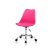 La Silla Española | Silla de Escritorio | Rosa, 48x42x100 cm, ABS y PU Acolchada | Regulable en Altura, Ruedas, fácil de Limpiar | Comodidad y diseño Moderno