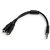 StarTech.com Adaptador de Auriculares con Micrófono Mini-Jack 3,5mm 4 pines a Conectores Separados de Auriculares y de Micrófono – M a 2xH