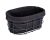 WENKO Cesta para el pan Bela, panera Black Outdoor Kitchen para pan, panecillos y baguettes, metal recubierto de polvo y revestimiento de algodón 100 % extraíble y lavable, 27 x 17 x 11,5 cm, negro