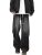 Oanviso Jeans de Ajuste Relajado de Hombre Pantalones Vaqueros Holgados Denim Jean Y2K Moda Hip Hop Pantalone Casuales Elastico Slim Fit Pantalón C Negro XL