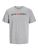 JACK & JONES Jjecorp Logo tee SS Crew Neck Noos, Camiseta Hombre, Gris (Light Grey Melange Detail: Slim Fit – Melange), Small