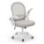 ¡GRAN PRECIO! naspaluro Silla de Oficina, Silla de Escritorio Ergonómica con Malla Transpirable, Reposabrazos Abatibles, Silla para Ordenador de Altura Regulable, Silla Giratoria de 360°, Gris con oferta